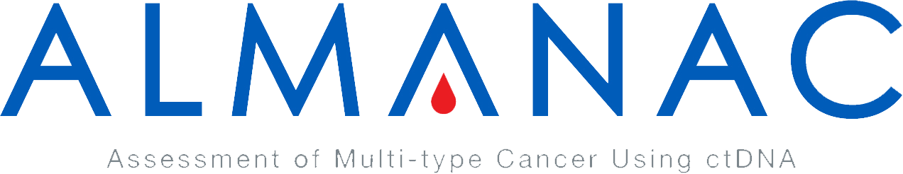 ALMANAC- Assessment of Multi-type Cancer Using ctDNA ALMANAC logo